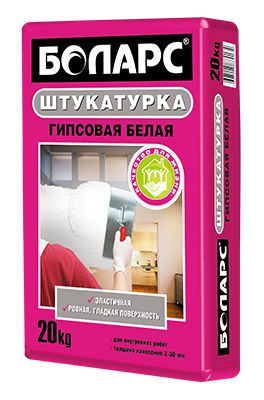 Гипсовая штукатурка (белая)